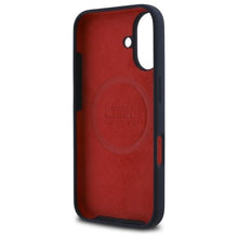 Заредете изображение във визуализатора на галерията – Гръб RED BULL за IPHONE 16 compatible with MagSafe RBHMP16S24SIOLRV (Silicone Oversize Vertical Logo) тъмно син
