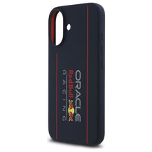 Заредете изображение във визуализатора на галерията – Гръб RED BULL за IPHONE 16 compatible with MagSafe RBHMP16S24SIOLRV (Silicone Oversize Vertical Logo) тъмно син
