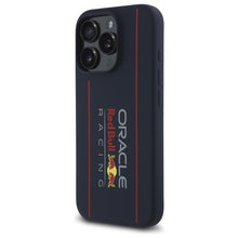 Заредете изображение във визуализатора на галерията – Гръб RED BULL за IPHONE 16 Pro compatible with MagSafe RBHMP16L24SIOLRV (Silicone Oversize Vertical Logo) тъмно син
