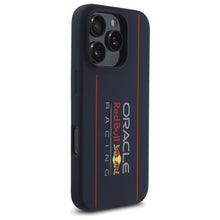 Заредете изображение във визуализатора на галерията – Гръб RED BULL за IPHONE 16 Pro compatible with MagSafe RBHMP16L24SIOLRV (Silicone Oversize Vertical Logo) тъмно син
