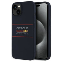 Заредете изображение във визуализатора на галерията – REDBULL case for IPHONE 14 compatible for MagSafe RBHMP14S24SIHSRV (Silicone Horizontal Centered Logo) navy
