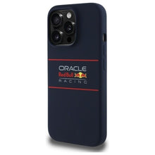 Заредете изображение във визуализатора на галерията – REDBULL case for IPHONE 14 Pro compatible for MagSafe RBHMP14L24SIHSRV (Silicone Horizontal Centered Logo) navy
