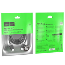 Заредете изображение във визуализатора на галерията – Кабел Hoco HDMI to HDMI ver. 2.0 4K/60Hz US08 3 m черен

