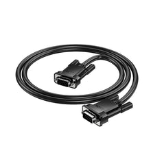 Заредете изображение във визуализатора на галерията – Кабел Hoco VGA (male) to VGA (male) HD 1080p US11 2 m черен
