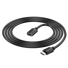 Заредете изображение във визуализатора на галерията – Кабел Hoco HDMI (male) to HDMI (female) 4K/60Hz US13 2 m черен
