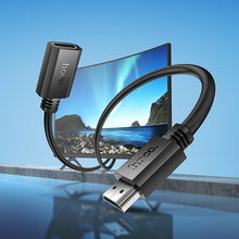 Заредете изображение във визуализатора на галерията – Кабел Hoco HDMI (male) to HDMI (female) 4K/60Hz US13 1 m черен
