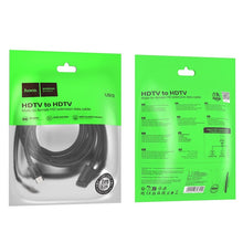 Заредете изображение във визуализатора на галерията – Кабел Hoco HDMI (male) to HDMI (female) 4K/60Hz US13 1 m черен
