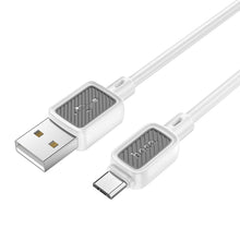 Заредете изображение във визуализатора на галерията – HOCO cable USB A to Micro USB 2,4A X108 1 m white
