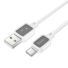 Заредете изображение във визуализатора на галерията – Кабел Hoco USB A to Typ C 3A X108 1 m бял

