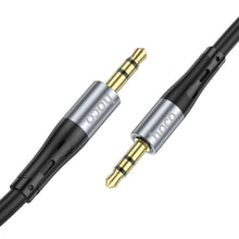 Заредете изображение във визуализатора на галерията – Кабел Hoco AUX Jack 3,5 mm (male) to Jack 3,5 mm (male) UPA22 1 m черен
