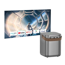 Заредете изображение във визуализатора на галерията – HOCO projector with Android software Wi-Fi Bluetooth 720P DT4 gray
