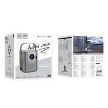 Заредете изображение във визуализатора на галерията – HOCO projector with Android software Wi-Fi Bluetooth 720P DT4 gray

