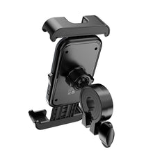 Заредете изображение във визуализатора на галерията – HOCO bike / motorcycle clamp holder for handlebar H82 black metal gray
