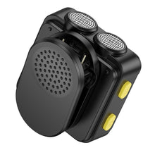 Заредете изображение във визуализатора на галерията – HOCO wireless lavalier microphone Lightning / Type C (2 in set) L17 black
