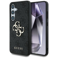 Заредете изображение във визуализатора на галерията – GUESS case for SAMSUNG S25 GUHCS25S4GMGGR (4G PU Big Logo) black
