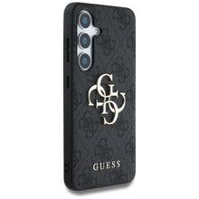 Заредете изображение във визуализатора на галерията – Оригинален гръб GUESS за SAMSUNG S25 Plus GUHCS25M4GMGGR (4G PU Big Logo) черен
