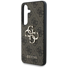 Заредете изображение във визуализатора на галерията – GUESS case for SAMSUNG S25 GUHCS25S4GMGBR (4G PU Big Logo) brown
