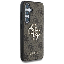 Заредете изображение във визуализатора на галерията – GUESS case for SAMSUNG S25 GUHCS25S4GMGBR (4G PU Big Logo) brown
