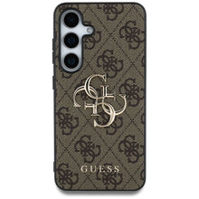 Заредете изображение във визуализатора на галерията – GUESS case for SAMSUNG S25 GUHCS25S4GMGBR (4G PU Big Logo) brown
