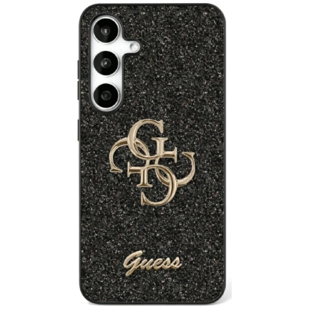 Оригинален гръб GUESS за SAMSUNG S25 GUHCS25SHG4SGK (Fixed Glitter Big 4G) черен