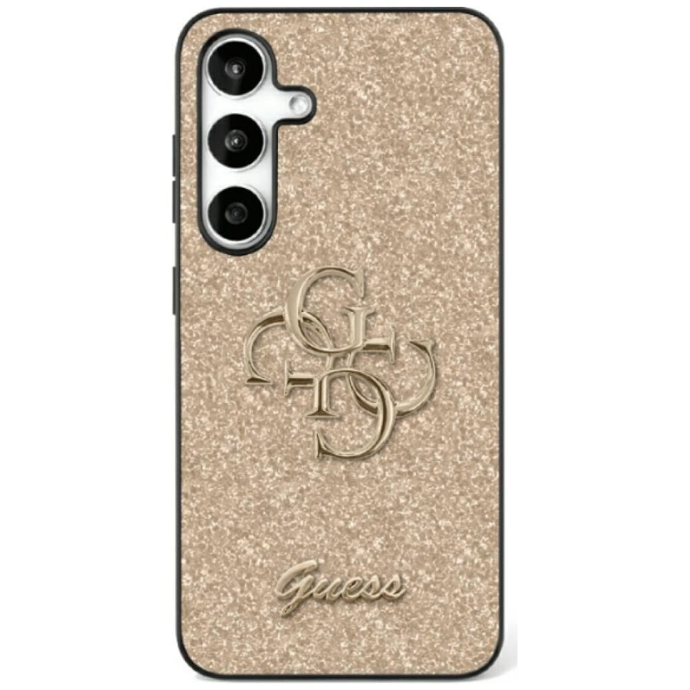 GUESS case for SAMSUNG S25 Ultra GUHCS25LHG4SGD (Fixed Glitter Big 4G) gold