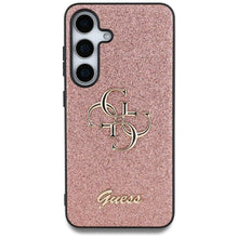 Заредете изображение във визуализатора на галерията – GUESS case for SAMSUNG S25 GUHCS25SHG4SGP (Fixed Glitter Big 4G) pink
