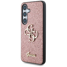 Заредете изображение във визуализатора на галерията – GUESS case for SAMSUNG S25 GUHCS25SHG4SGP (Fixed Glitter Big 4G) pink
