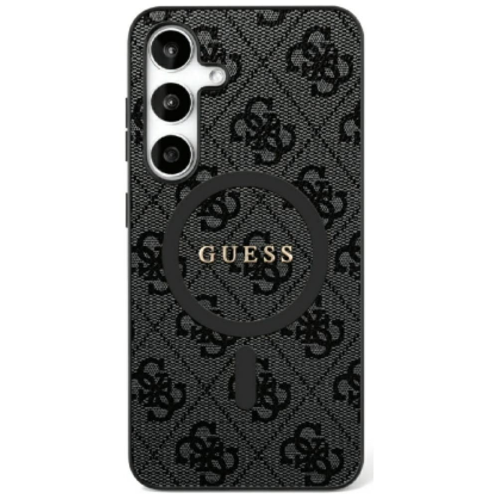 Оригинален гръб GUESS за SAMSUNG S25 Plus GUHMS25MG4GFRK (Magnetic PU 4G Ring Classic Logo) черен