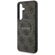 Заредете изображение във визуализатора на галерията – GUESS case for SAMSUNG S25 GUHMS25SG4GFRW (Magnetic PU 4G Ring Classic Logo) brown
