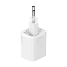 Заредете изображение във визуализатора на галерията – Baseus Super Si 1C fast wall charger USB Type C 20 W Power Delivery white (CCSUP-B02)
