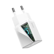 Заредете изображение във визуализатора на галерията – Baseus Super Si 1C fast wall charger USB Type C 20 W Power Delivery white (CCSUP-B02)
