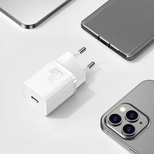 Заредете изображение във визуализатора на галерията – Baseus Super Si 1C fast wall charger USB Type C 20 W Power Delivery white (CCSUP-B02)
