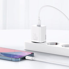 Заредете изображение във визуализатора на галерията – Baseus Super Si 1C fast wall charger USB Type C 20 W Power Delivery white (CCSUP-B02)
