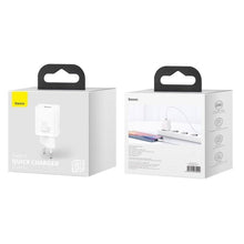 Заредете изображение във визуализатора на галерията – Baseus Super Si 1C fast wall charger USB Type C 20 W Power Delivery white (CCSUP-B02)
