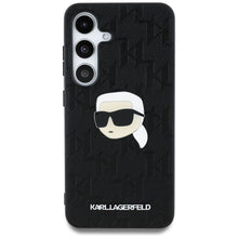 Заредете изображение във визуализатора на галерията – KARL LAGERFELD case for SAMSUNG S25 Plus KLHCS25MPGKLKIPK (PU Monogram K. Head Pin) black
