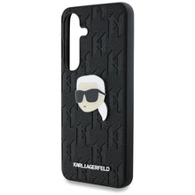 Заредете изображение във визуализатора на галерията – KARL LAGERFELD case for SAMSUNG S25 Plus KLHCS25MPGKLKIPK (PU Monogram K. Head Pin) black
