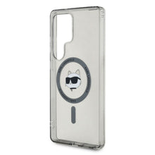 Заредете изображение във визуализатора на галерията – KARL LAGERFELD case for SAMSUNG S25 Ultra KLHMS25LHLSCHK (Magnetic IML Metal Choupette Head) black
