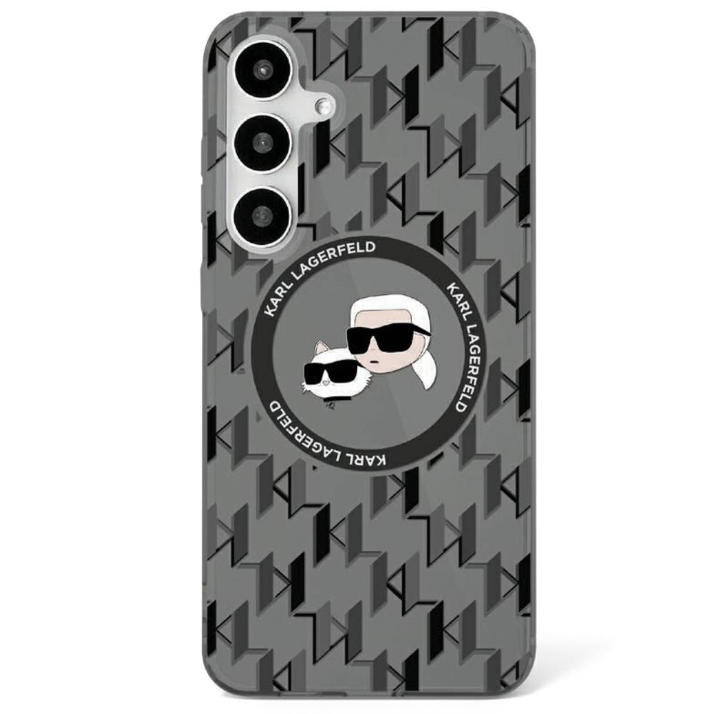 KARL LAGERFELD case for SAMSUNG S25 KLHMS25SHMCKMHK (Magnetic IML Metal Monogram KC Heads) black