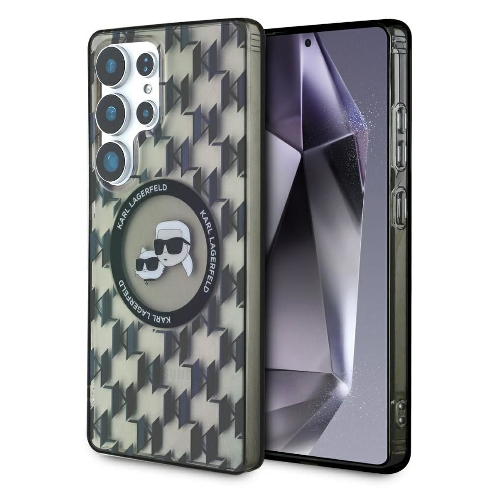 Оригинален гръб KARL LAGERFELD за SAMSUNG S25 Ultra KLHMS25LHMCKMHK (Magnetic IML Metal Monogram KC Heads) черен