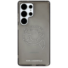 Заредете изображение във визуализатора на галерията – KARL LAGERFELD case for SAMSUNG S25 Ultra KLHCS25LHKHDCELK (IML Rhinestones K Head) black
