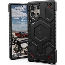 Заредете изображение във визуализатора на галерията – UAG Urban Armor Gear case MONARCH PRO with built-in magnet for SAMSUNG S25 Ultra 5G kevlar black
