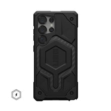 Заредете изображение във визуализатора на галерията – UAG Urban Armor Gear case MONARCH PRO with built-in magnet for SAMSUNG S25 Ultra 5G carbon fiber
