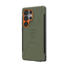 Заредете изображение във визуализатора на галерията – UAG Urban Armor Gear case CIVILIAN PRO with built-in magnet for SAMSUNG S25 Ultra 5G olive / orange
