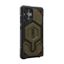 Заредете изображение във визуализатора на галерията – UAG Urban Armor Gear case MONARCH PRO with built-in magnet for SAMSUNG S25 Ultra 5G kevlar element green
