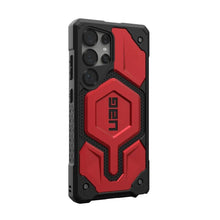 Заредете изображение във визуализатора на галерията – UAG Urban Armor Gear case MONARCH PRO with built-in magnet for SAMSUNG S25 Ultra 5G crimson
