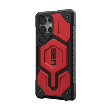Заредете изображение във визуализатора на галерията – UAG Urban Armor Gear case MONARCH PRO with built-in magnet for SAMSUNG S25 Ultra 5G crimson
