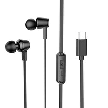 Заредете изображение във визуализатора на галерията – HOCO wire earphones Type C with microphone M86 black
