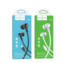 Заредете изображение във визуализатора на галерията – HOCO wire earphones Type C with microphone M86 black
