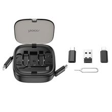 Заредете изображение във визуализатора на галерията – Кабел Hoco All-in-one retractable charging data cable set PD 3A 60W U140 0,95 m черен
