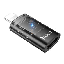 Заредете изображение във визуализатора на галерията – HOCO adapter OTG Lightning (male) to Type C (female) UA36A transparent black
